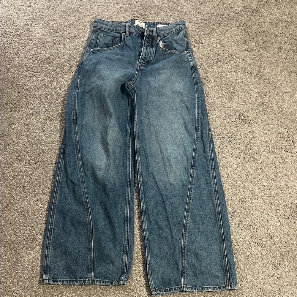 Cotton On Super Baggy Balloon Jeans Women’s Size 28 Wide Leg Denim
